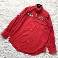 MITSUBISI PIAA RALLIART 企業ロゴ刺繍ワークシャツ