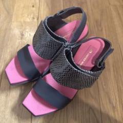 UNITED NUDE スネークスキン風サンダル　37 UNITED NUDE スネークスキン風サンダル 37 - メルカリ