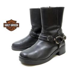 ハーレーダビッドソン 本革レザー エンジニアブーツ 70s～ HARLEY-DAVIDSON/CHIPPEWA Engineer Boots （8 1/2） DEAD