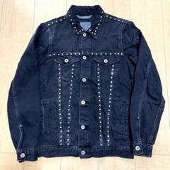 Y2K スタッズ　ダブルジャケット　デニムジャケット　ストリート　古着　Gジャン 505ZXX ヴィンテージ デニムジャケット Gジャン セットアップ