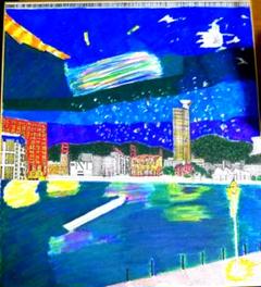 福岡県の門司港 背景 原画 Web限定作品