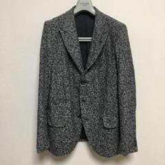 J7113美品 コムデギャルソンオムドゥ ポリ縮ストライプフリース裏地ジャケット J7113美品 コムデギャルソンオムドゥ ポリ縮ストライプフリース