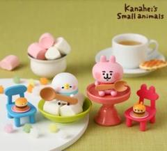 カナヘイ　うさぎとピスケ　フィギュアセット　台湾限定　ハンバーガー　　新品未使用 カナヘイの小動物うさぎとピスケミニチュアフィギュア6個セット