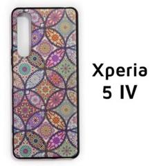 Xperia 5 Ⅳ カラフル 丸タイル カバー