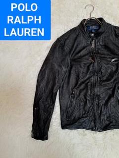 Polo by RalphLauren　レザージャケット　ライダース　ブルー POLO RALPH LAUREN ポロ ラルフローレン レザージャケット