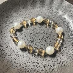 【No.010】ハンドメイド ビーズブレスレット 約16cm