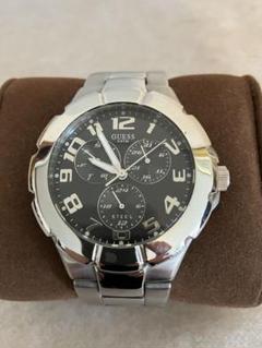 稼働品 GUESS メンズ ゲス 懐中時計 クオーツ式 シルバー 美品 スタンド GUESS - 稼働品 GUESS メンズ 腕時計 ゲス クロノグラフ
