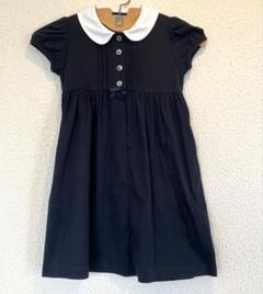 ドレッサージュネイビー 襟付き 半袖ワンピース ♯110