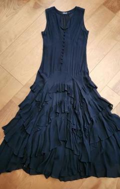 DKNY シルクマキシ丈ワンピース DKNY - DKNY マキシ丈シルクワンピ S/P クリーニング済の通販 by