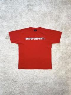 00s INDEPENDENT アイアンクロス Tシャツ 赤 L
