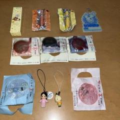 とんぼ玉ストラップ 着物人形 ピンクふところ鏡　色鉛筆他11品