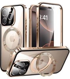 iPhone16 ProMax用 MagSafe対応 ケース 360°回転