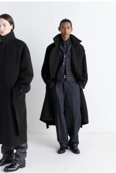 ルメール　lemaire 24aw/fw ラップコート　xxs ブラック LEMAIRE - 【再販売通知受付可能】Wrap Coat | ACRMTSM ONLINE STORE