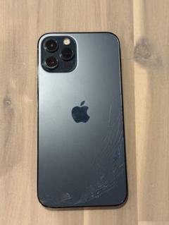 Apple iPhone 12 Pro パシフィックブルー 背面ひび割れあり