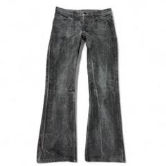 SHELLAC wash black flare denim archive