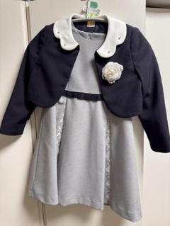 【美品】プティマイン 女の子 スーツ 3点 120 卒服 ワンピース レース プティマイン 女の子 スーツ 3点 120 卒服 ワンピース レース
