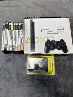 PS2本体・ゲームディスクセット SCPH-75000 ブラック 薄型