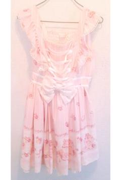 リズリサ LIZ LISA♡スウィートラテ柄ワンピース♡量産型 バレエコア リズリサ LIZ LISA♡スウィートラテ柄ワンピース♡量産型