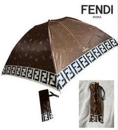 FENDIズッカ柄折りたたみ傘ブラウン - メルカリ