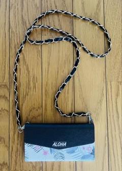 新品 iPhone15 カバー 手帳 ショルダー ハワイ ALOHA スマホ