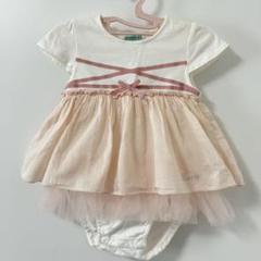 TOCCA チュール付き　ロンパース　ワンピース 80cm