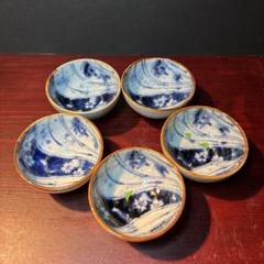 有田焼　福泉窯 つわぶき型青白い陶器皿３枚➕１枚 有田焼 福泉窯 つわぶき型青白い陶器皿3枚➕1枚-激安の注文