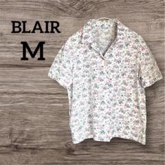 BLAIR 【M】 花柄 半袖シャツ 柄シャツ ブラウス ピンク フローラル