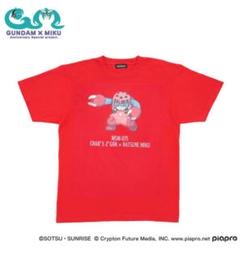 ガンダム45周年 × 初音ミク Tシャツ 初音ミク×ズゴック（シャア専用） L