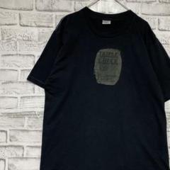 USA製90sヴィンテージTシャツ！シングルステッチ　ブラック半袖古着L714