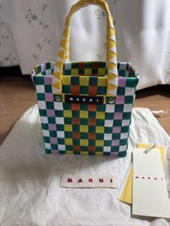 MARNI チェック柄 かごバッグ　正規品　新品未使用 MARNI MARKET チェック柄 かごバッグ - メルカリ