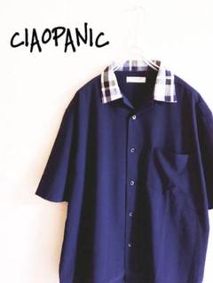 D220342 CIAOPANIC 半袖シャツ ネイビー