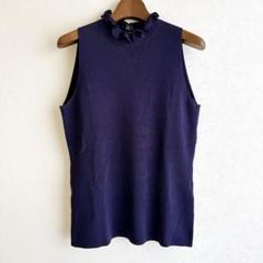 【美品】　Nina Ricci ニナリッチ　レディース　半袖ニット　S 青 美品】Nina Ricci ニナリッチレディース半袖ニットS 青