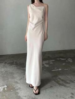 maison celon ロングワンピース satin cami long dress（マキシ丈/ロングワンピース）｜célon
