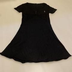 BALENCIAGA バレンシアガ　ブラック 半袖ニットワンピース
