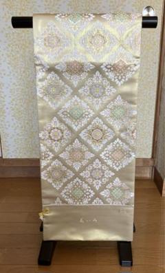 新品　未仕立て品　礼装用　西陣　岩本織物　本金箔　花いろ　袋帯 新品 未仕立て品 礼装用 西陣 岩本織物 本金箔 花いろ 袋帯