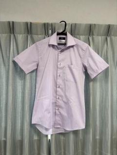 【PERSON'S FOR MEN】半袖ワイシャツ メンズ 薄紫色