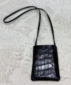 未使用）kotty コッティクロコ型押し本革バッグ