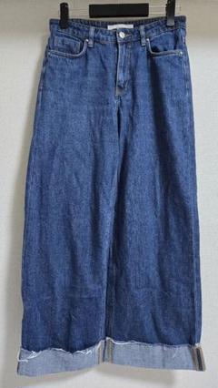 ZARA　ワイドデニムパンツ