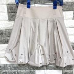 美品【トゥービーシック 】TO BE CHICフレアスカート 3Lベージュ可愛い