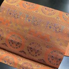 5-106 名古屋帯 九寸 美品 正絹 着物 名古屋仕立て 全通