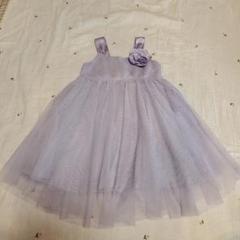 H&M ラベンダー チュールドレス 104