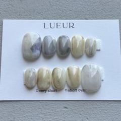 ネイルチップ 鉱物 地層 韓国 ニュアンス