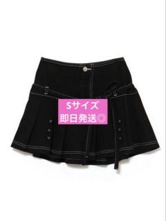 ANDMARY Kika button mini skirt black S - メルカリ