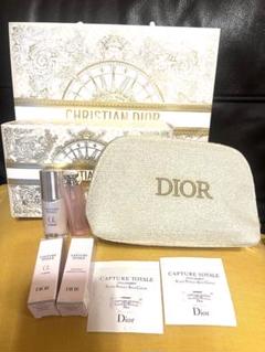 新品Dior リップグロウ　カプチュールトータルα サンプル　ポーチとおまけ付き 新品Dior リップグロウカプチュールトータルα サンプルポーチと
