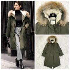 「大人気 新入荷 新品」に該当するファッション通販 極美品✨自由区 ファー付き モッズダウンコート ロングコート ジャケット・アウター