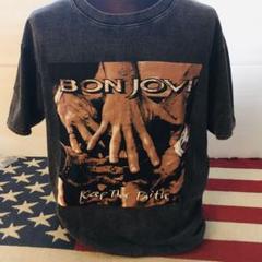 ラスト1枚　ボンジョビ　BON JOVI L バンドTシャツ　ロックTシャツ　.