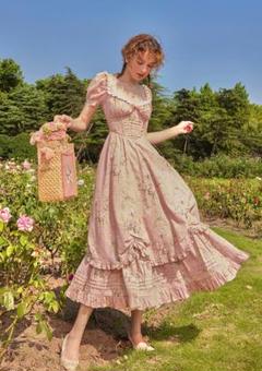 Lacemade ピンクバラの物語コルセットドレス Lacemade ピンクバラの物語コルセットドレス - メルカリ