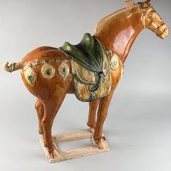中国 馬 土器 彩陶 三彩 中国 馬 土器 彩陶 三彩 - メルカリ