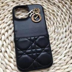 ✨新機種・超美✨Dior　LADY DIOR　iPhone15proケース　羊革 ✨新機種・超美✨Dior LADY DIOR iPhone15proケース 羊革