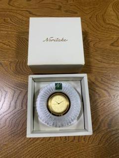 Noritake 置時計 V95087/LMG クリア/ゴールド